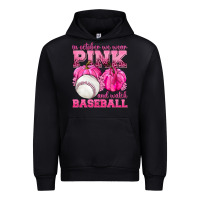 Black In October We Wear Pink and Watch Baseball Urban Hoodie - texasbilliewilder
