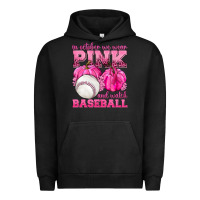 Pigment Black In October We Wear Pink and Watch Baseball Urban Hoodie - texasbilliewilder