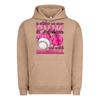 Pigment Burro In October We Wear Pink and Watch Baseball Urban Hoodie - texasbilliewilder