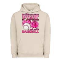 Pigment French Oak In October We Wear Pink and Watch Baseball Urban Hoodie - texasbilliewilder
