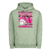 Pigment Oil Green In October We Wear Pink and Watch Baseball Urban Hoodie - texasbilliewilder