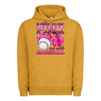 Pigment Peanut Butter In October We Wear Pink and Watch Baseball Urban Hoodie - texasbilliewilder