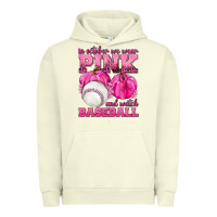 Pigment Pistachio In October We Wear Pink and Watch Baseball Urban Hoodie - texasbilliewilder