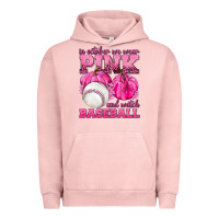 Pigment Salmon In October We Wear Pink and Watch Baseball Urban Hoodie - texasbilliewilder