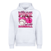White In October We Wear Pink and Watch Baseball Urban Hoodie - texasbilliewilder