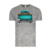 Cloud Rock western truck back view Vintage Tee - FaDigitalArtStudio