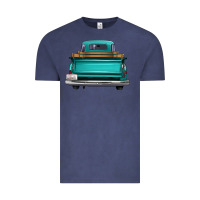 Vintage Denim western truck back view Vintage Tee - FaDigitalArtStudio
