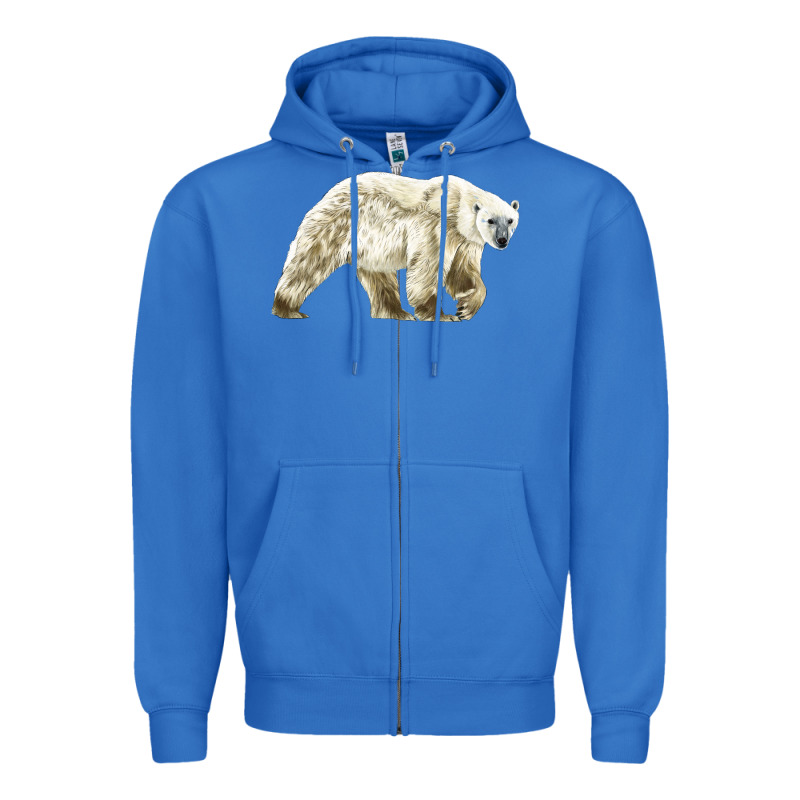 Polar Bear Zipper Hoodie by LillyAllenDesigns | Teevron