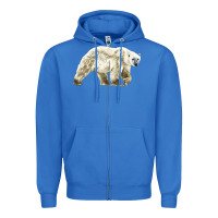True Royal Polar Bear Zipper Hoodie - LillyAllenDesigns