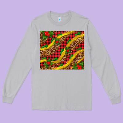Merry With Mistletoe Long Sleeve Tee Designed By Adodesignshop