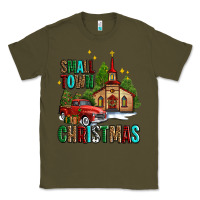 Army Green small town christmas church western truck Classic Tee - AdoDesignShop