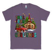 Lavender small town christmas church western truck Classic Tee - AdoDesignShop