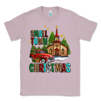Lilac small town christmas church western truck Classic Tee - AdoDesignShop