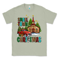 Matcha small town christmas church western truck Classic Tee - AdoDesignShop