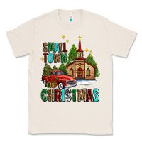 Natural small town christmas church western truck Classic Tee - AdoDesignShop