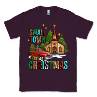Plum small town christmas church western truck Classic Tee - AdoDesignShop