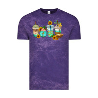 Cloud Purple jesus coffee cups Vintage Tee - AdoDesignShop