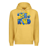 Antique Gold down syndrome be kind Premium Hoodie - Artiststas