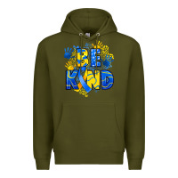Army Green down syndrome be kind Premium Hoodie - Artiststas