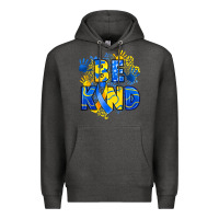 Charcoal Heather down syndrome be kind Premium Hoodie - Artiststas