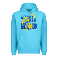 Ocean Blue down syndrome be kind Premium Hoodie - Artiststas