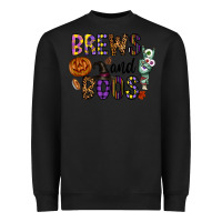 Black Brews And Boos Heavyweight Sweatshirt - CowhideDigitalArt