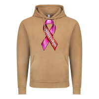 Breast Cancer Ribbon American Football Vintage Hoodie | Teevron