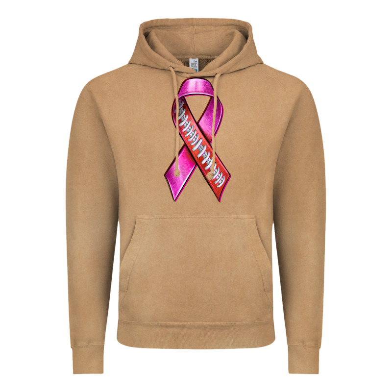 Breast Cancer Ribbon American Football Vintage Hoodie by texasbilliewilder | Teevron