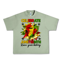 Oil Green celebrate juneteenth know your history Urban Heavy Tee - HRA Design Shop