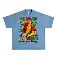 Pebble Blue celebrate juneteenth know your history Urban Heavy Tee - HRA Design Shop