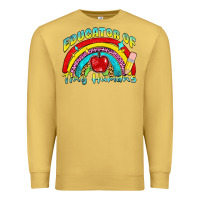 Antique Gold educator of tiny humans Premium Sweatshirt - NancyCooperArtShop
