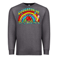 Charcoal Heather educator of tiny humans Premium Sweatshirt - NancyCooperArtShop
