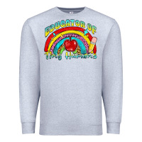 Heather Grey educator of tiny humans Premium Sweatshirt - NancyCooperArtShop