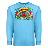 Ocean Blue educator of tiny humans Premium Sweatshirt - NancyCooperArtShop