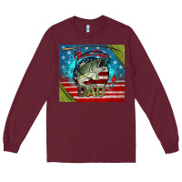 Burgundy reel cool dad fishing Long Sleeve Tee - Jasminsmagicworld