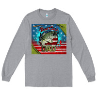 Heather Grey reel cool dad fishing Long Sleeve Tee - Jasminsmagicworld