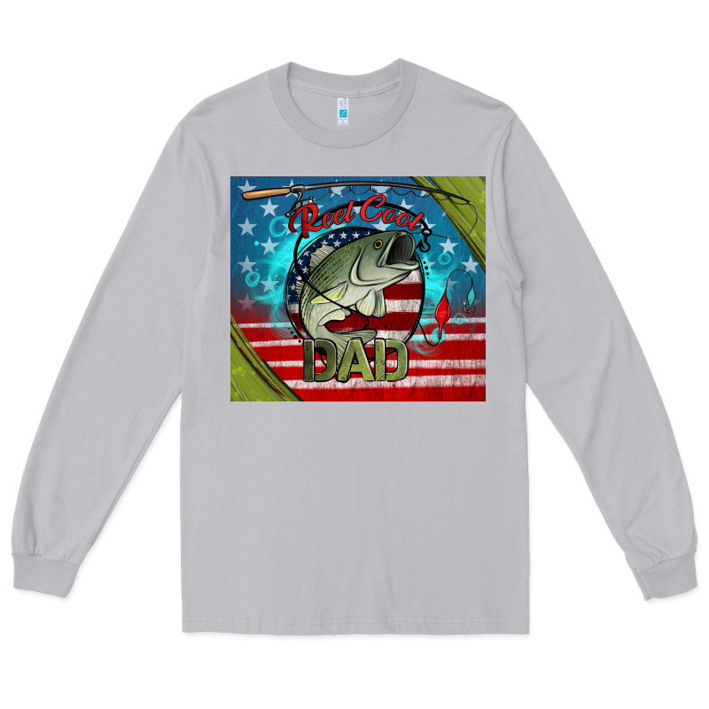 Reel Cool Dad Fishing Long Sleeve Tee by Jasminsmagicworld | Teevron