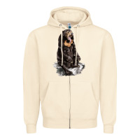 Sandshell Malayan Sun Bear Zipper Hoodie - LillyAllenDesigns