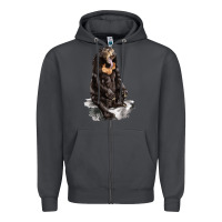 Smoke Malayan Sun Bear Zipper Hoodie - LillyAllenDesigns