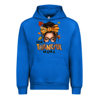 Cobalt one thankful mama afro messy bun Urban Hoodie - texasbilliewilder