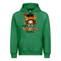 Emerald one thankful mama afro messy bun Urban Hoodie - texasbilliewilder