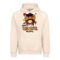 Sandshell one thankful mama afro messy bun Urban Hoodie - texasbilliewilder