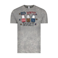 Cloud Rock red white boozy Vintage Tee - CowhideDigitalArt