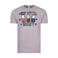 Vintage Zinc red white boozy Vintage Tee - CowhideDigitalArt
