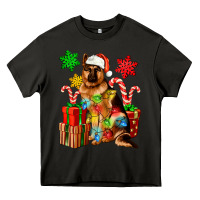 Asphalt christmas german shepherd Heavy Core Tee - Artiststas