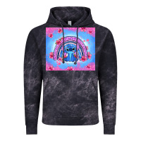 Cloud Black stitch rainbow Vintage Hoodie - Zillion Design Studio