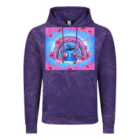 Cloud Purple stitch rainbow Vintage Hoodie - Zillion Design Studio