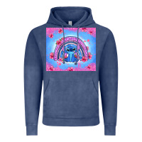 Vintage Denim stitch rainbow Vintage Hoodie - Zillion Design Studio