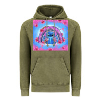 Vintage Olive stitch rainbow Vintage Hoodie - Zillion Design Studio
