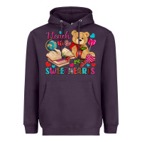 Plum i teach sweethearts Heavyweight Hoodie - NancyCooperArtShop